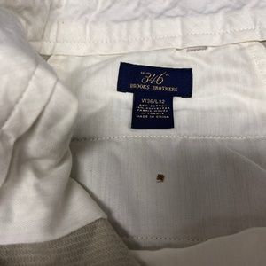New  Brooks Brothers 346 Mens Corduroy pants Beige  W 36 L 32 flat front